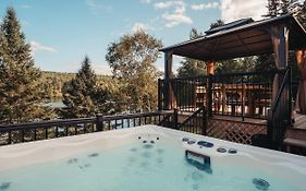 Magnifique Chalet Au Bord Du Lac Avec Spa